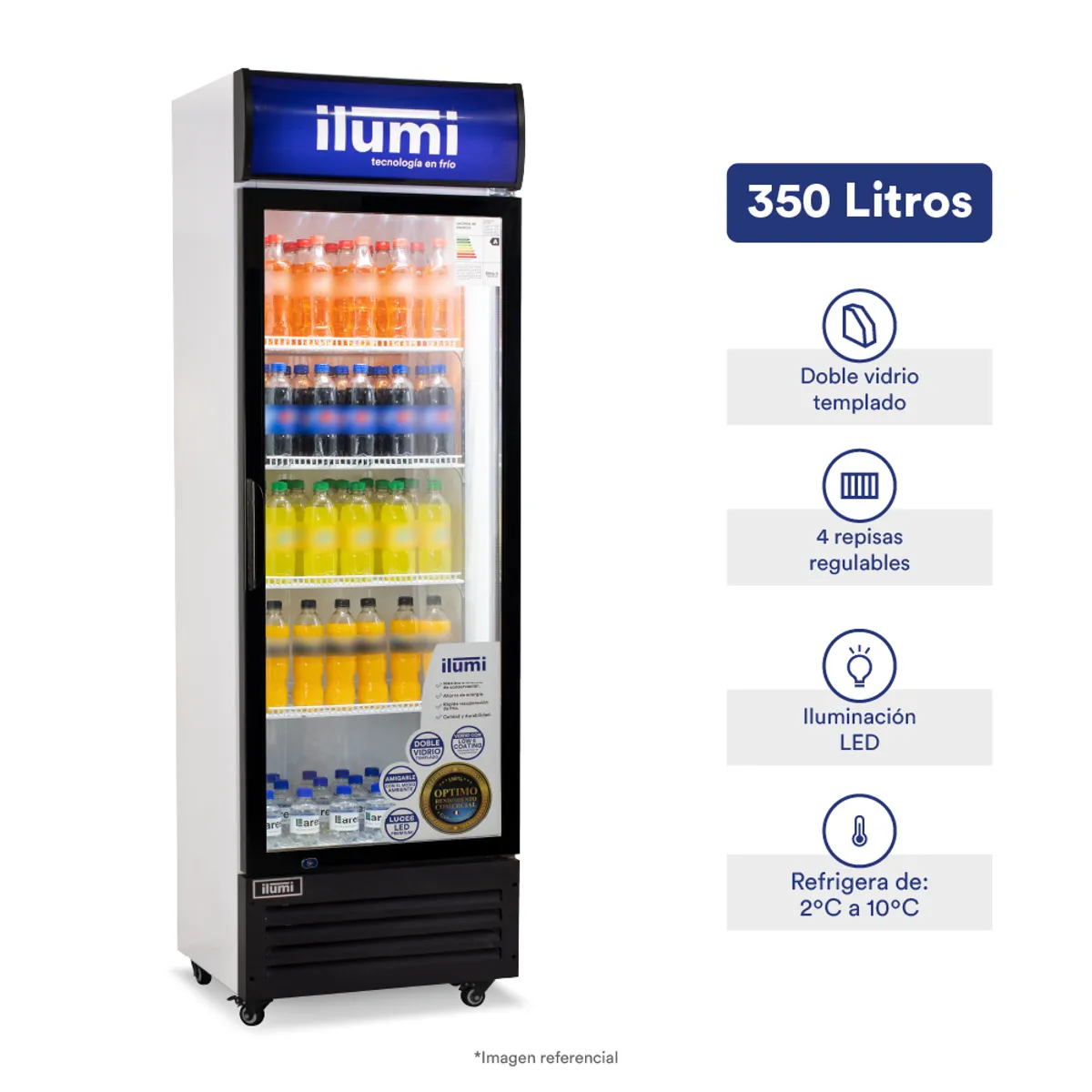 ILUMI - Visicooler Estático Ilumi de 350L