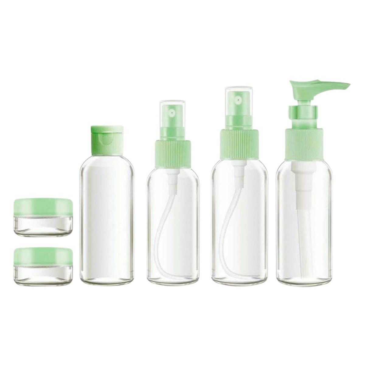 INSPIRA - Set de 6 Frascos Pulverizador Contenedor de Aseo para Viaje