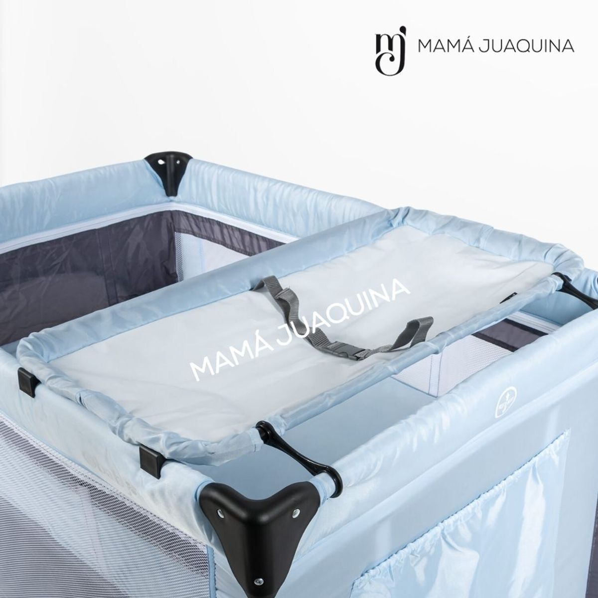 EBABY - Cuna Corral de Lujo «LUUBORN» Edición Limitada Light Blue