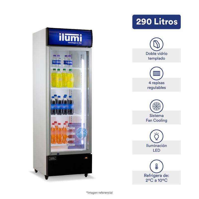 ILUMI - Visicooler Fan Cooling Ilumi de 290L