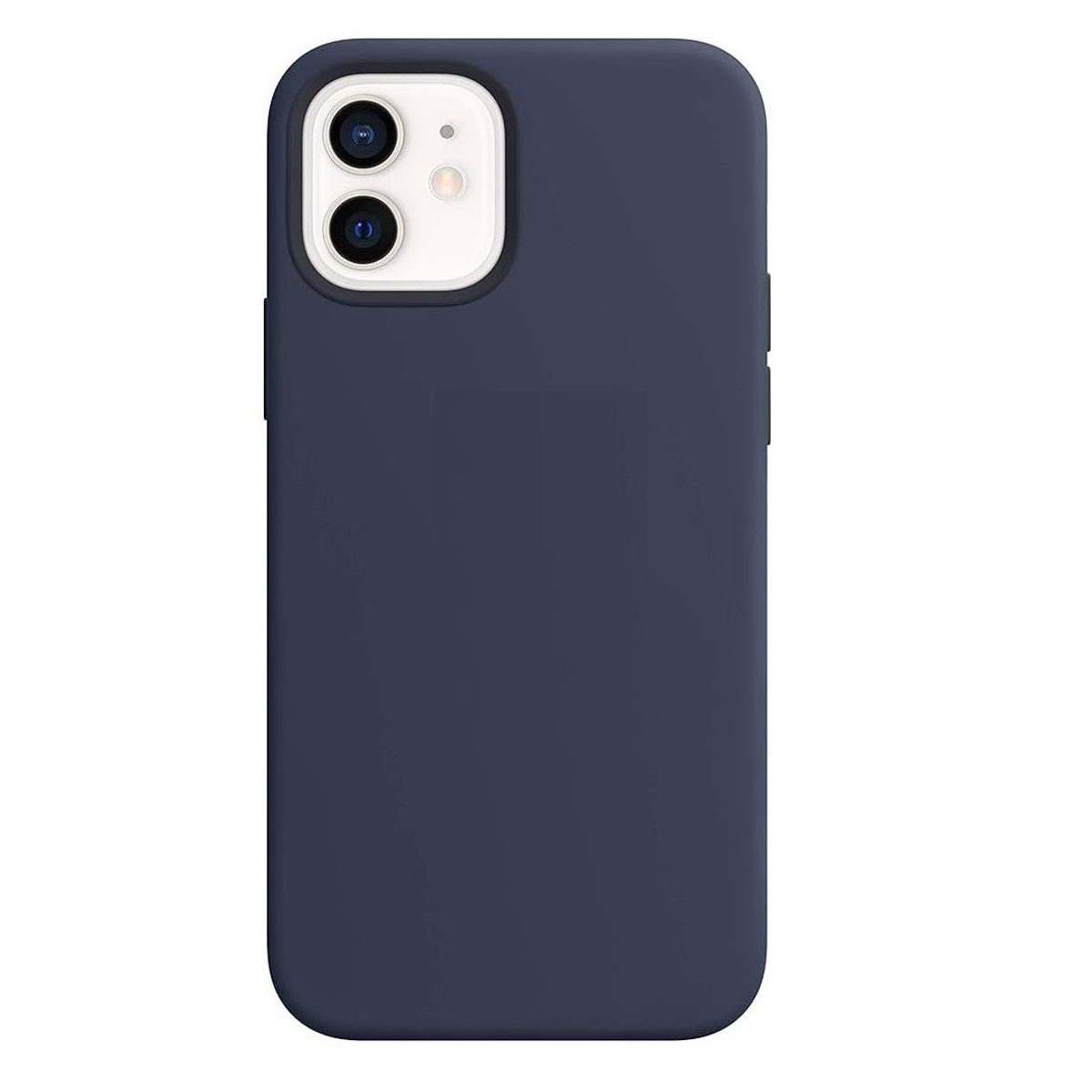 GENERICO - Case Funda de Silicona Para iPhone 11 con logo Azul Marino