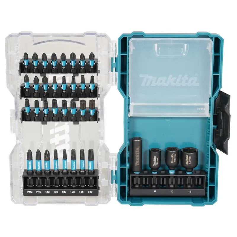MAKITA - Juego de Puntas y Dados Imantado Impact Black 36 Pzas E-22925