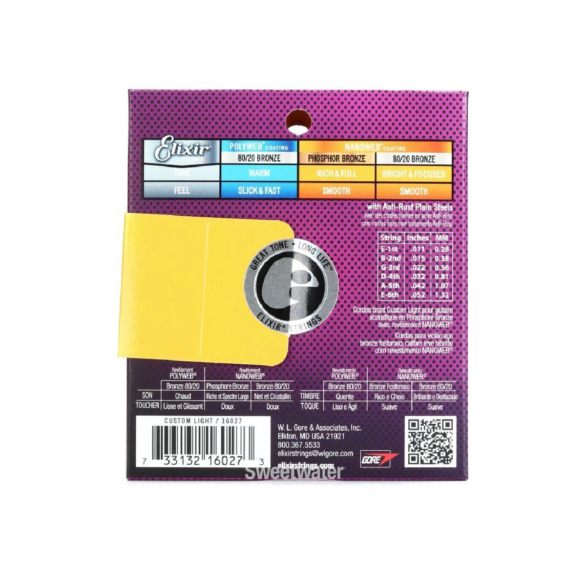 ELIXIR - Cuerdas Elixir Calibre 11 Guitarra Eléctrica 16027