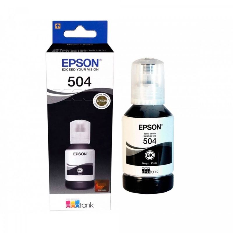 GENERICO - Botella De Tinta Para Impresora T504 Negro