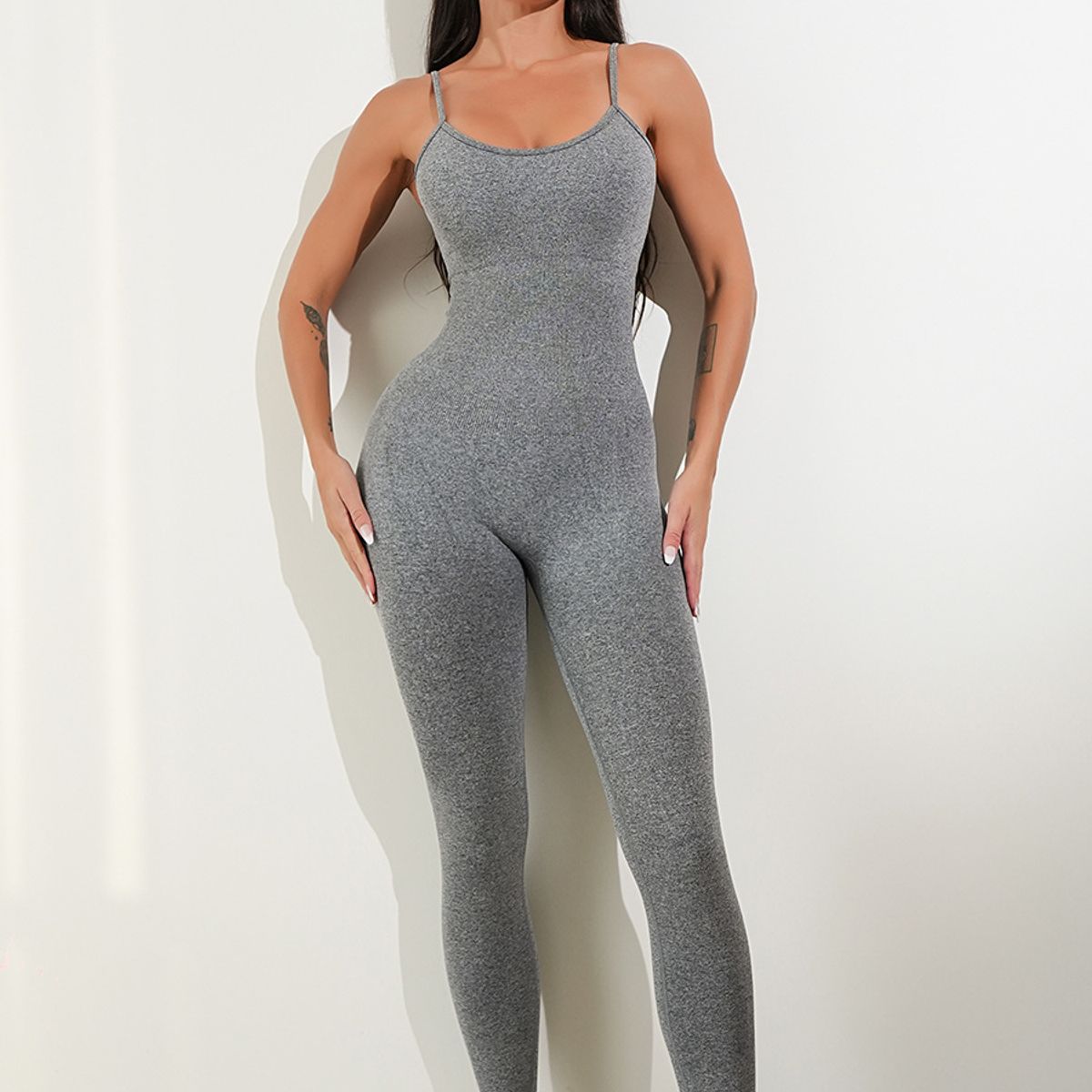 GENERICO - Enterizo deportivo de mujer con efecto levanta gluteos