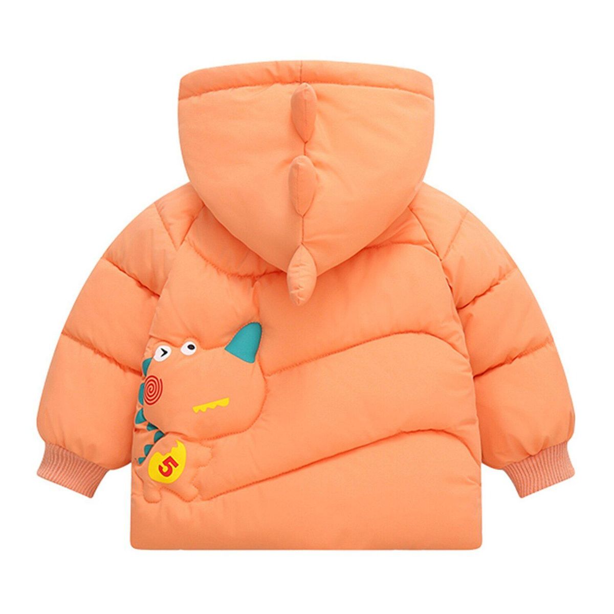 GENERICO - CASACA IMPERMEABLE DE NIÑO DINOSAURIO ANARANJADO