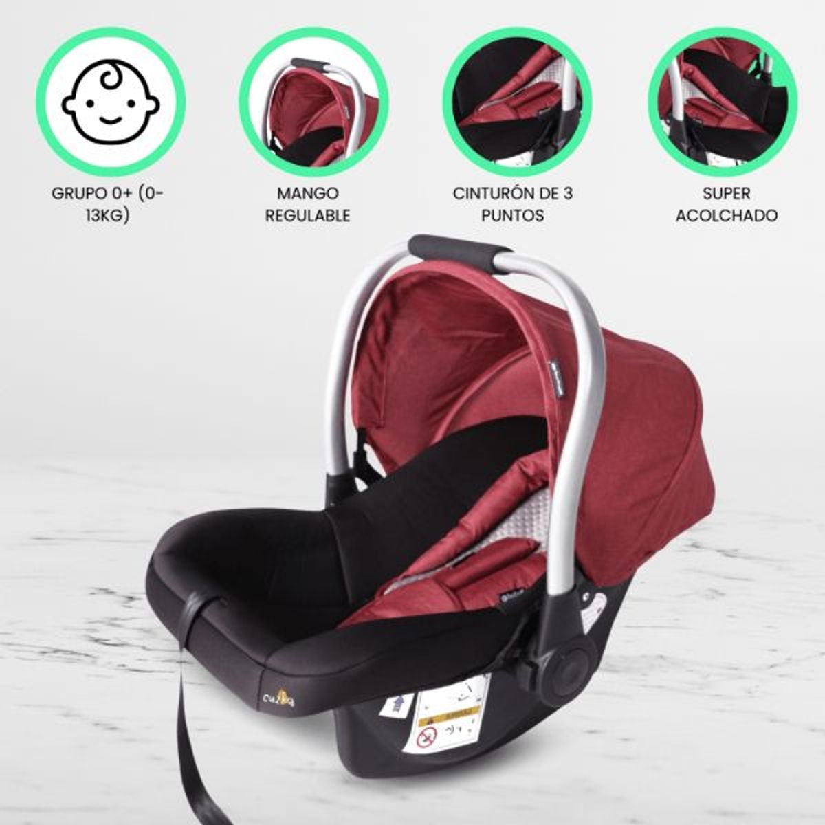 EBABY - Portabebé de Lujo «TERRY» Red