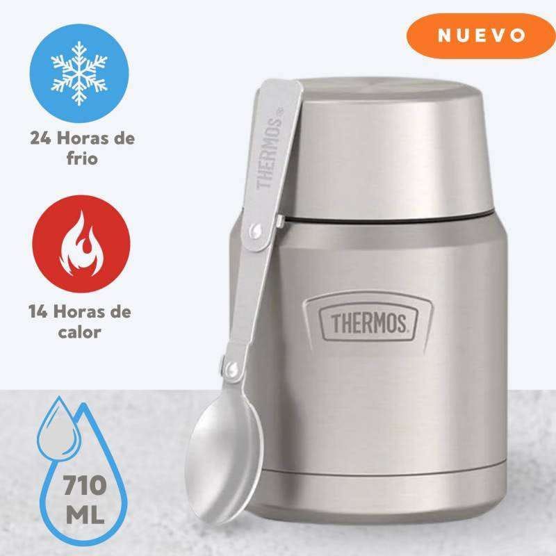 THERMOS - Thermo para Alimentos (ICON) Plomo 710 ml De 14 horas Caliente.