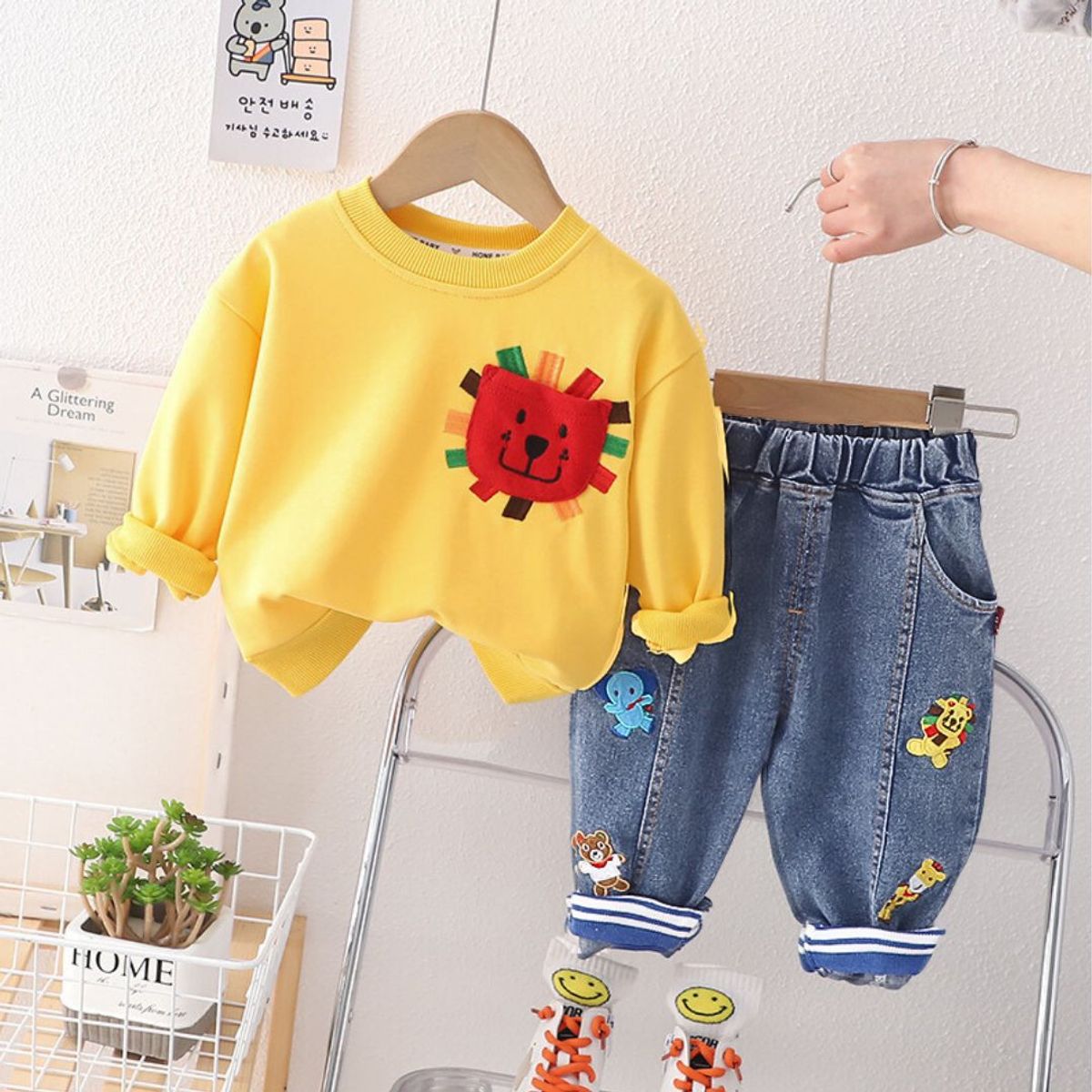 GENERICO - ROPA DE NIÑO DINOSAURIO DE  2 PIEZAS