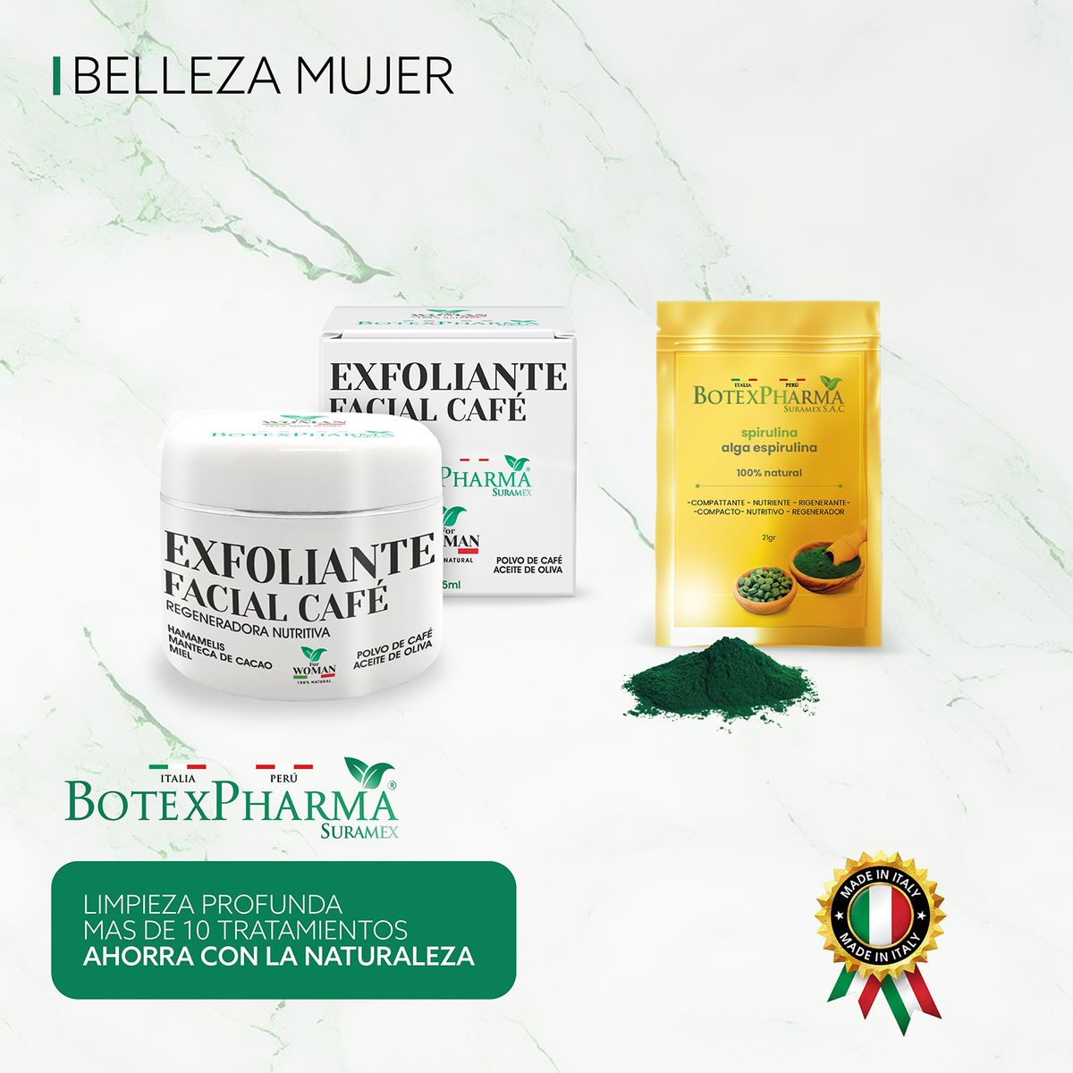 BOTEXPHARMA - Kit limpieza exclusivo para una piel radiante y saludable 2x1 ITALIA
