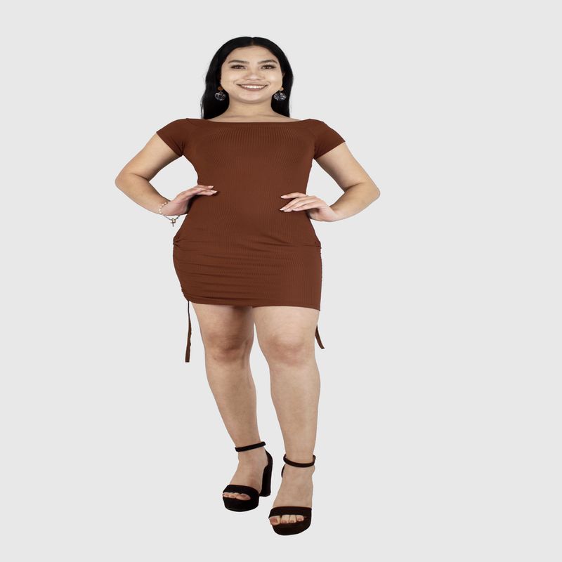 ZOHAR - VESTIDO DE MUJER - ERIKA  - MARRON