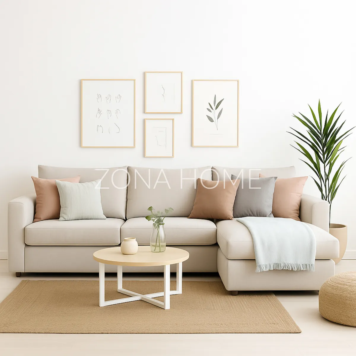 GENERICO - Seccional  Cataleya Beige En L Para Sala