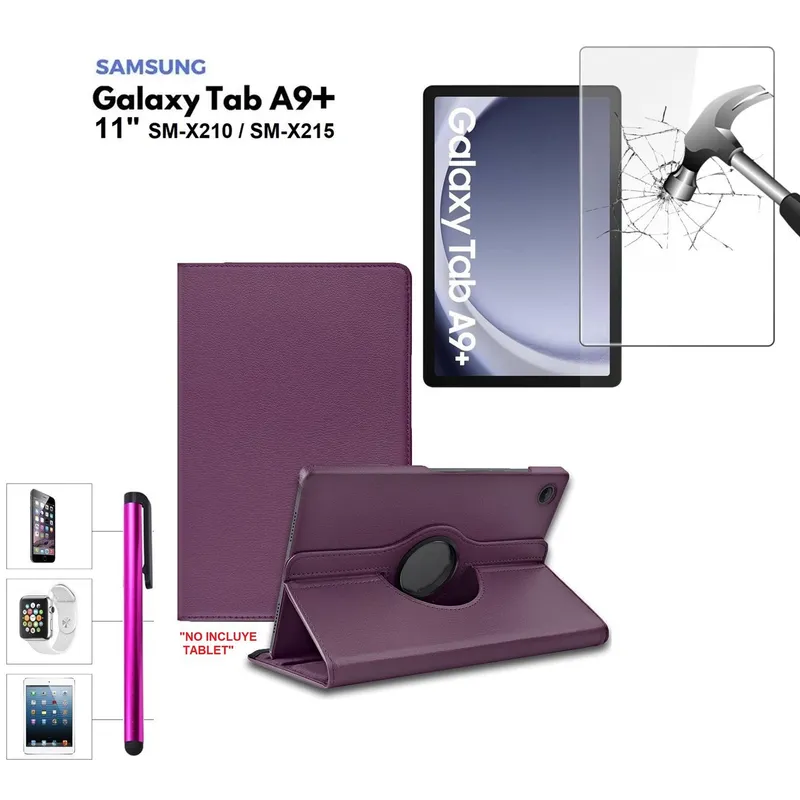 GENERICO - Funda + Mica + Lapiz para Samsung Tab A9 Plus 11.0 SM-X210 Case Cover