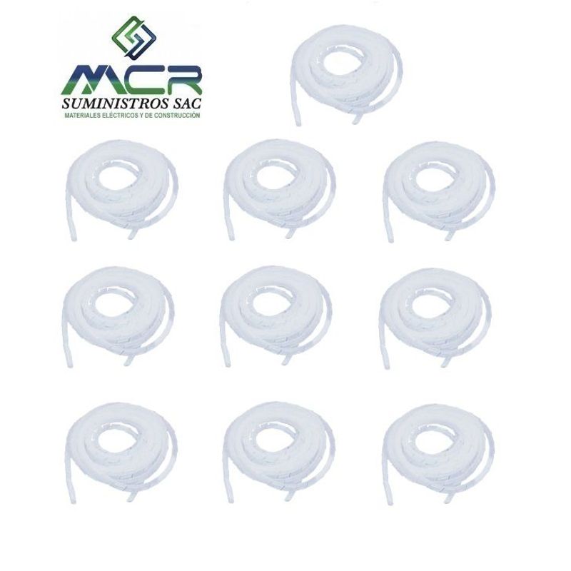 GENERICO - ESPIRAL PROTECTOR DE CABLE 6MM CON 10M DE LARGO 10UND