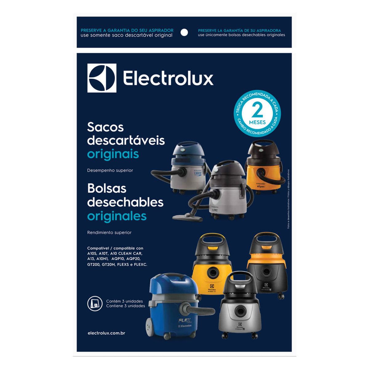 ELECTROLUX - Bolsa descartable CSE10 para aspirado AQP10-AQP20