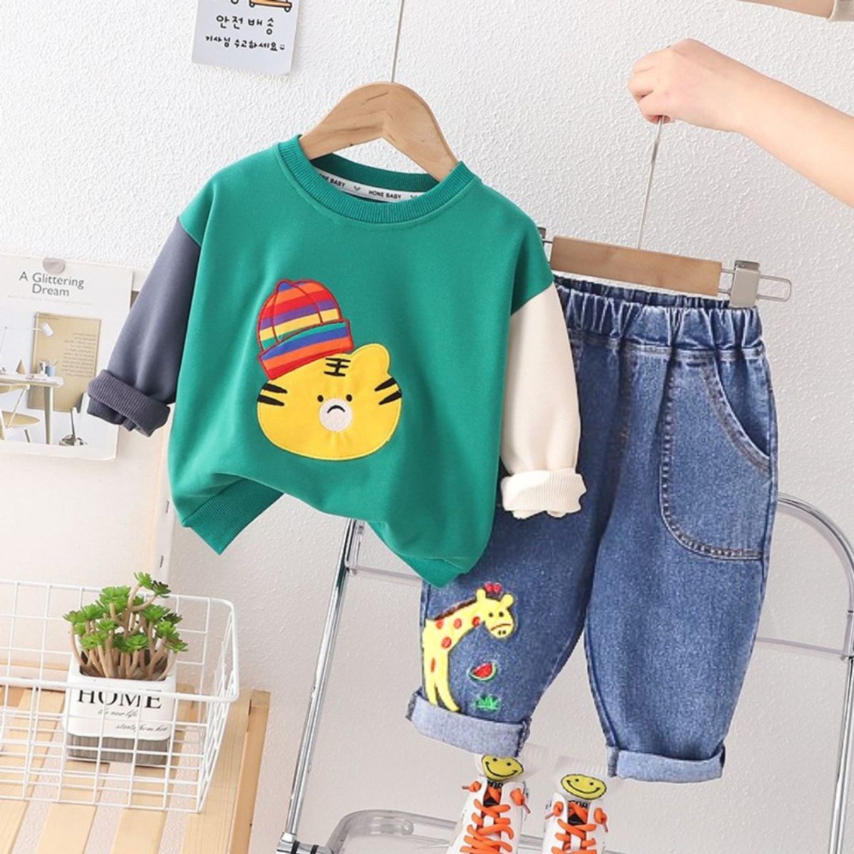 GENERICO - ROPA CONJUNTO DE NIÑO TIGRE  DE  2 PIEZAS