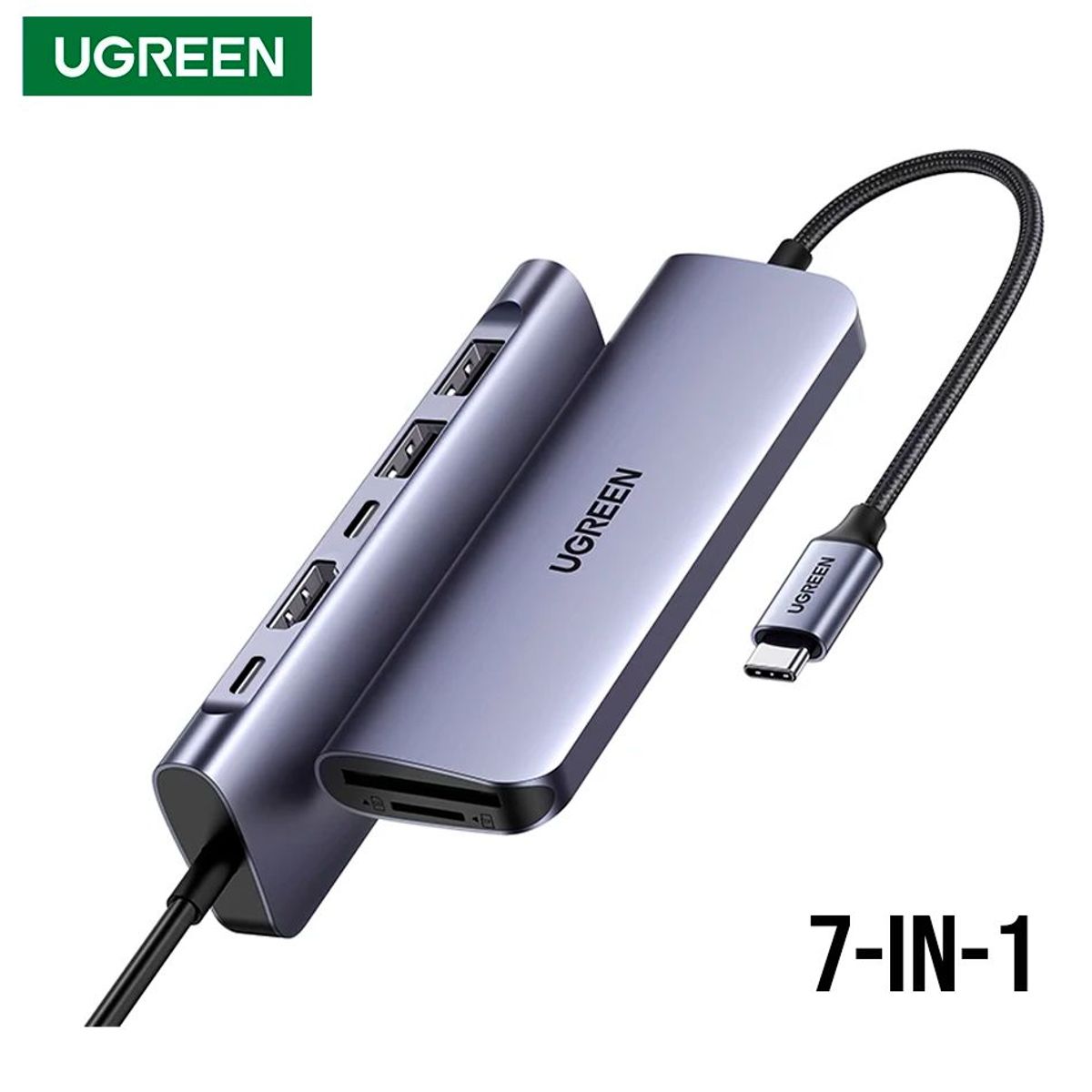 UGREEN - Adaptador Hub Multifunción Ugreen Hdmi Tipo C 7en1