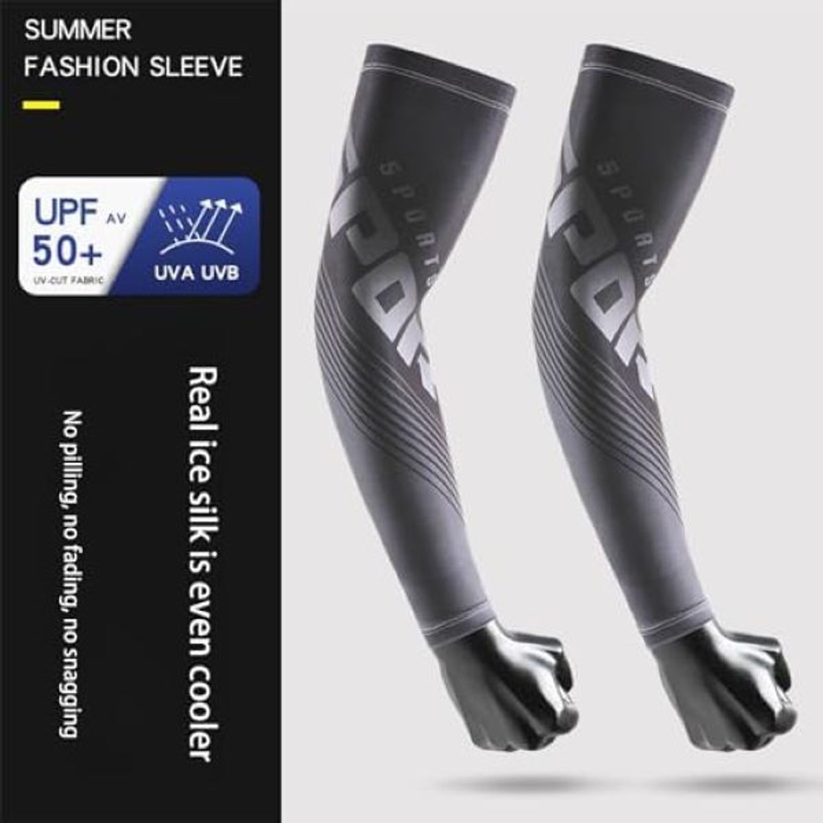 GENERICO - Mangas de Brazos Frescas con Filtro Anti UV