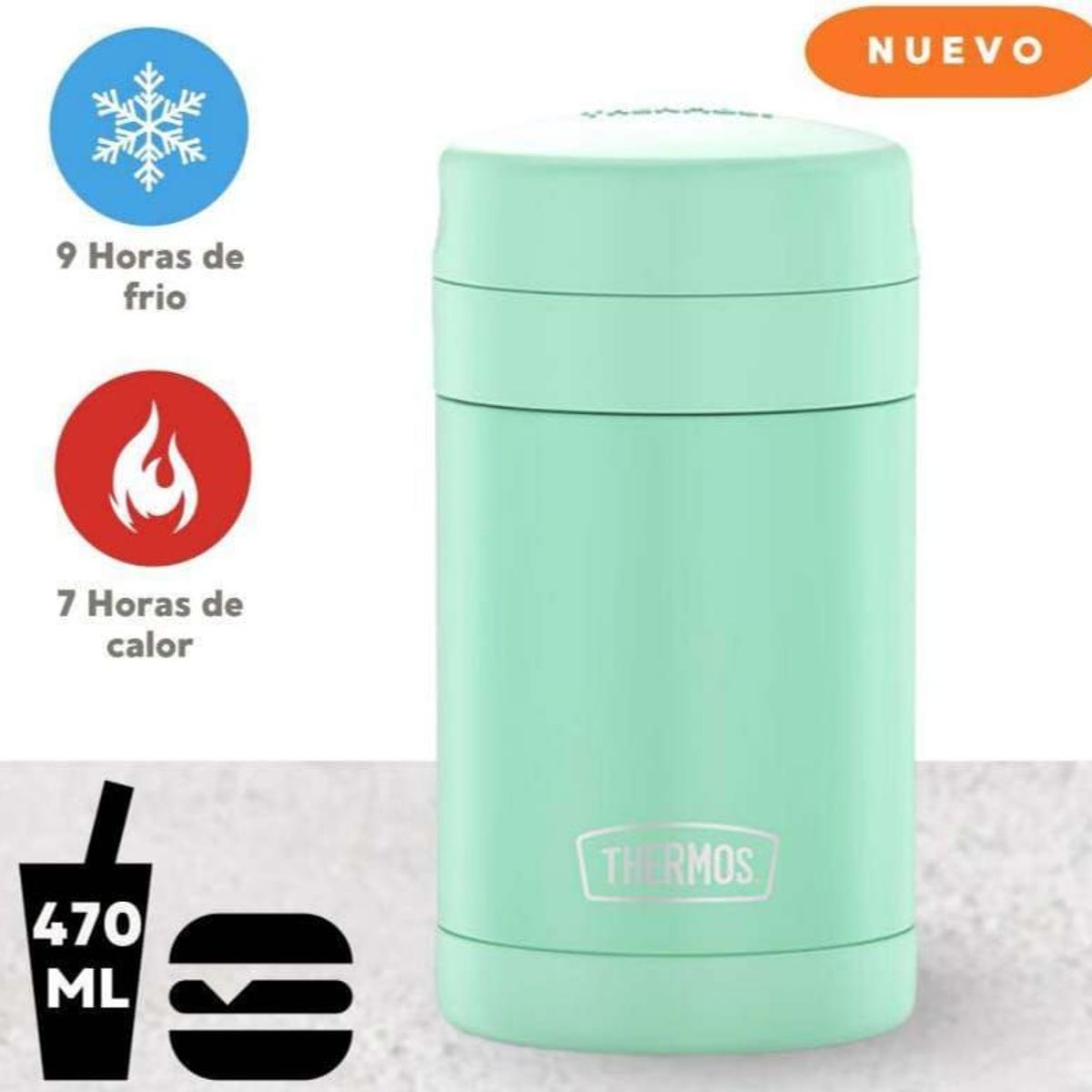 THERMOS - Thermos  de Alimemtos 470ml Acero Food.