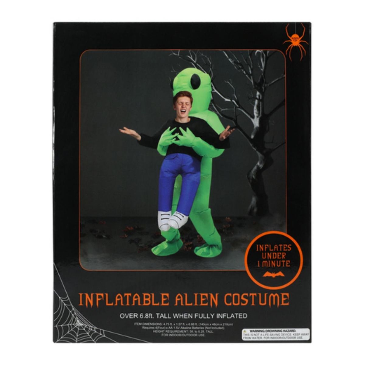 GENERICO - Disfraz Inflable de extraterrestre 2 metros