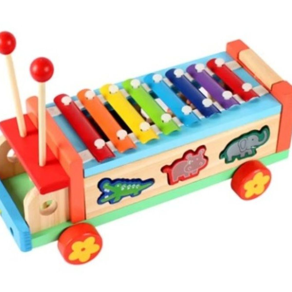 GENERICO - Remolque Cognitivo de Madera para Niños