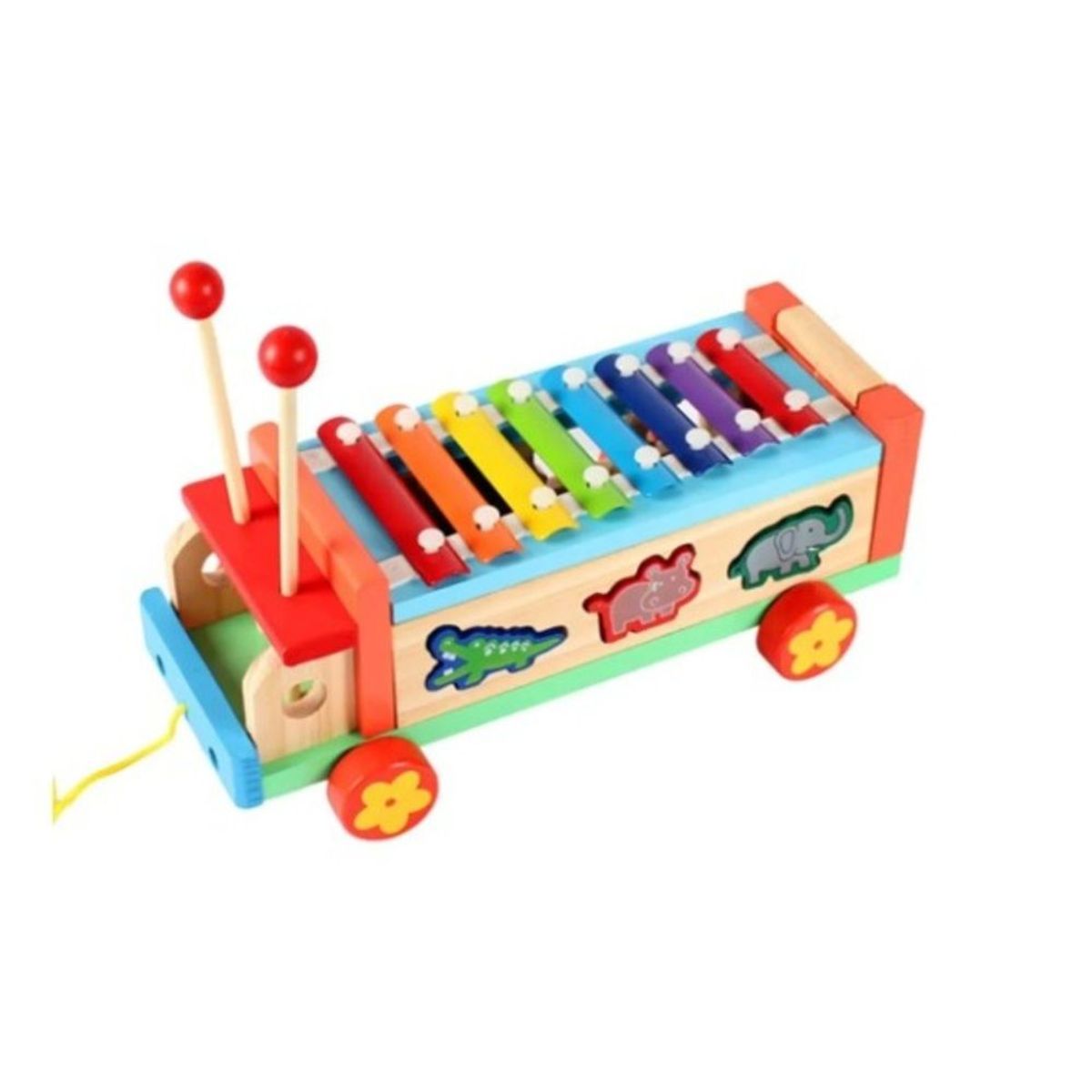 GENERICO - Remolque Cognitivo de Madera para Niños