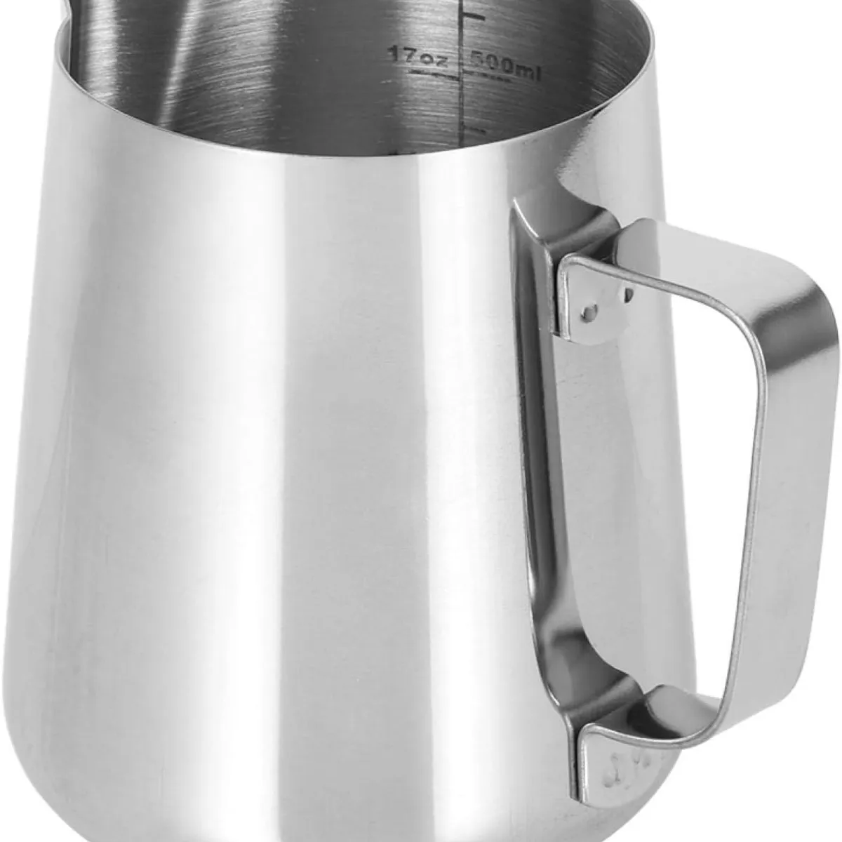 GENERICO - Jarra Barista de Acero inoxidable 600 ML medidor interno