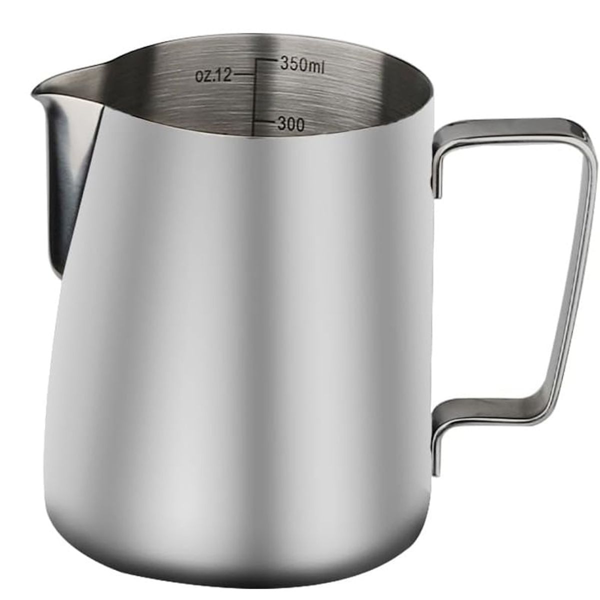 GENERICO - Jarra Barista de Acero inoxidable 350 ML medidor interno