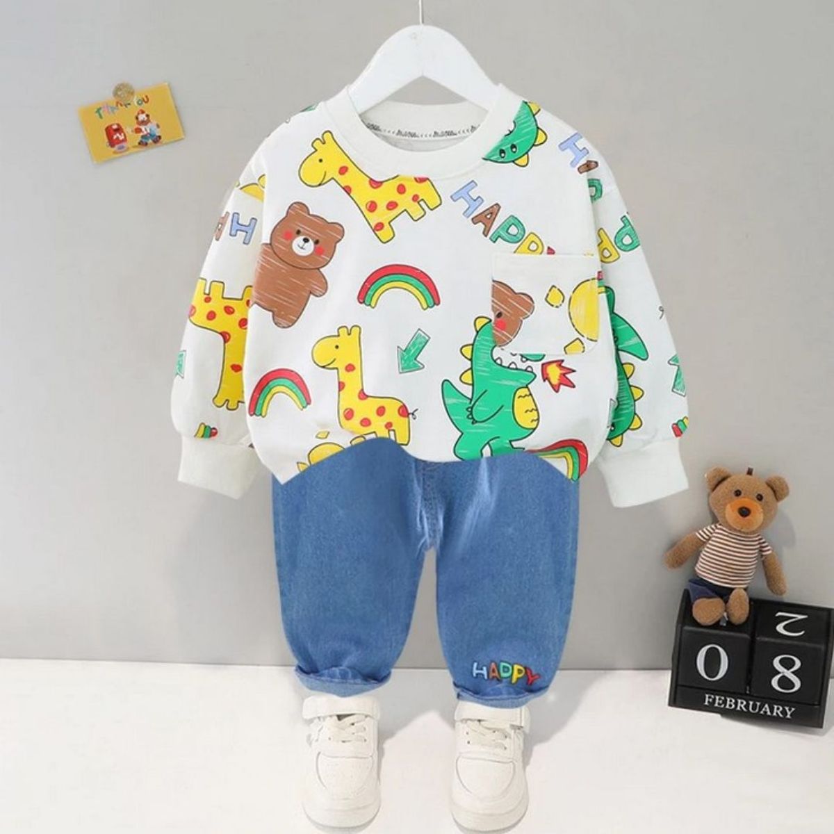 GENERICO - ROPA DE NIÑO SAFARI  DE  2 PIEZAS