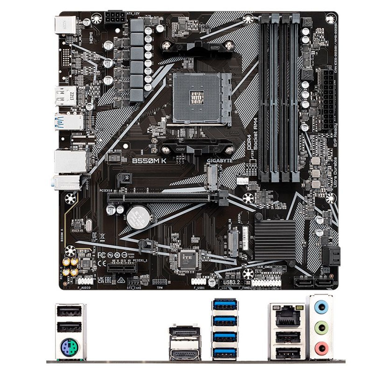 GIGABYTE - Motherboard Gigabyte B550M K rev 10 B550 Socket AM4 Micro ATX