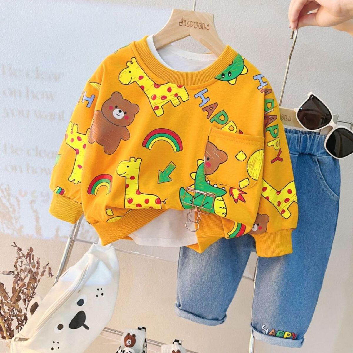 GENERICO - CONJUNTO DE NIÑO  SAFARI  DE  2 PIEZAS