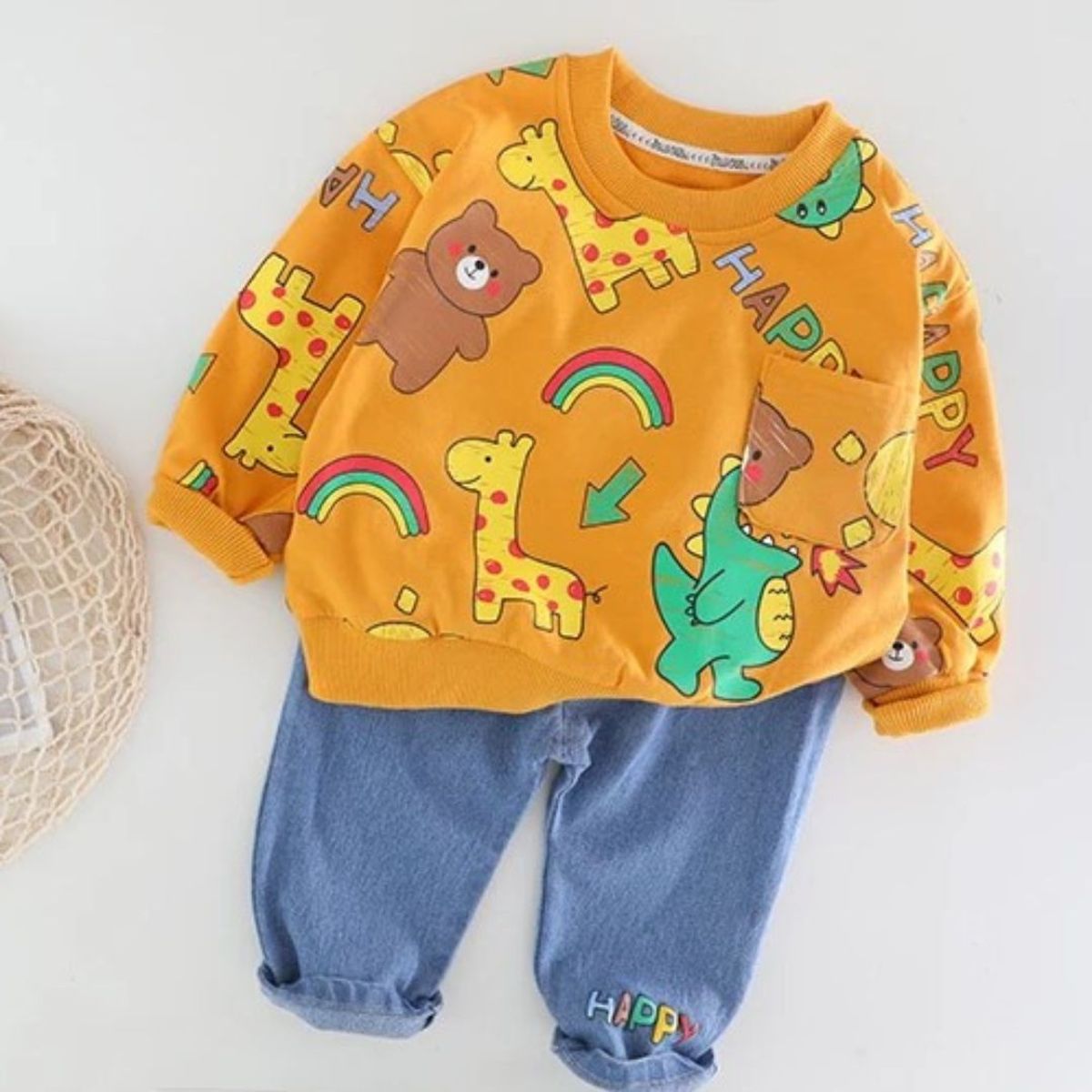 GENERICO - CONJUNTO DE NIÑO  SAFARI  DE  2 PIEZAS