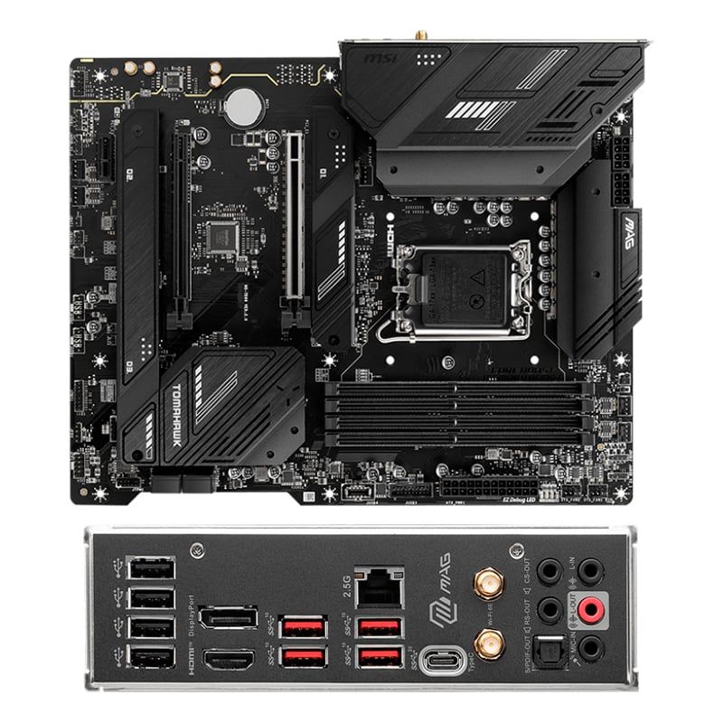 MSI - Motherboard MSI MAG B760 TOMAHAWK WIFI B760 LGA1700 HDMI DP ATX