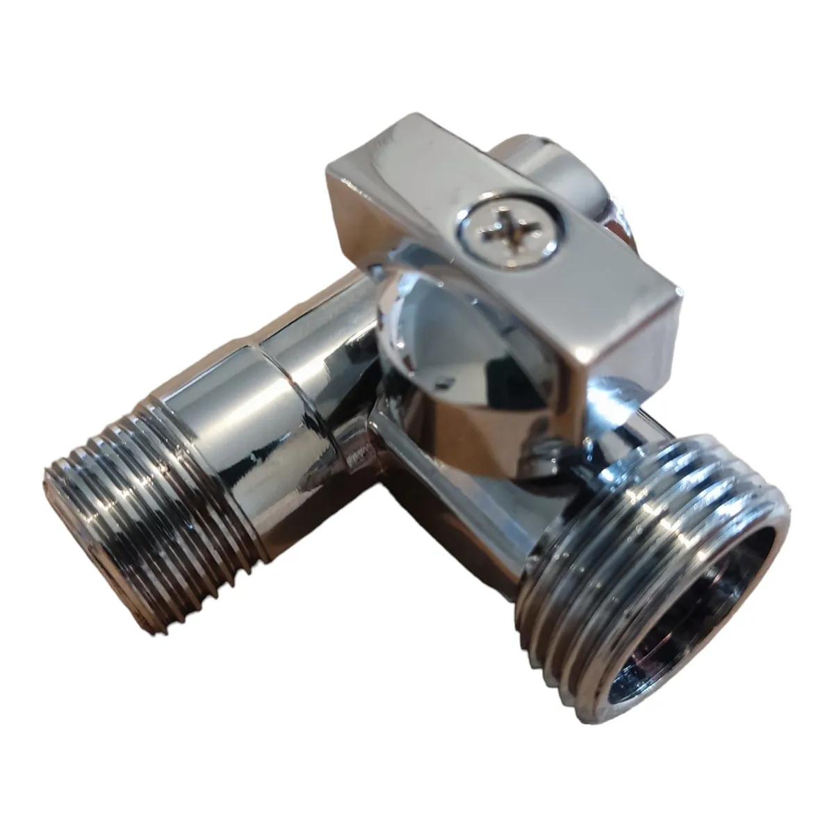 GENERICO - Válvula Angular Conectar manguera Lavadora y Grifo o Caño a la pared