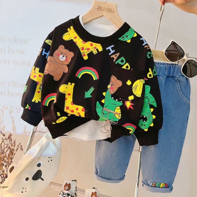 GENERICO - CONJUNTO DE NIÑO  SAFARI  (  2 PIEZAS )