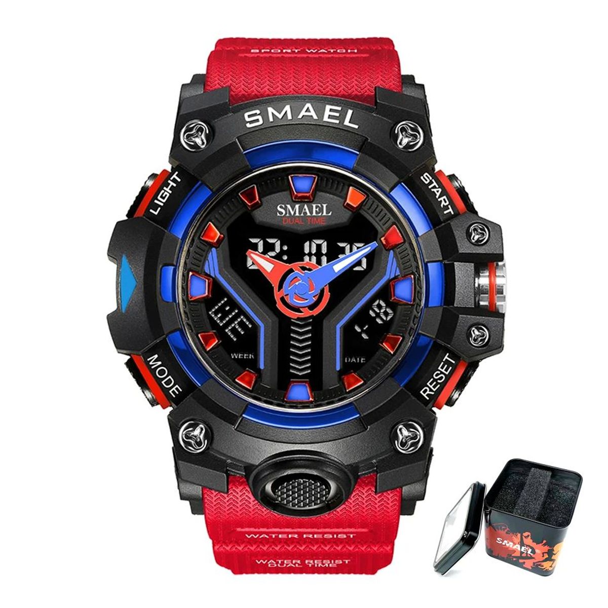 SMAEL - Reloj Deportivo Digital Multifuncion Cronometro Alarma Smael