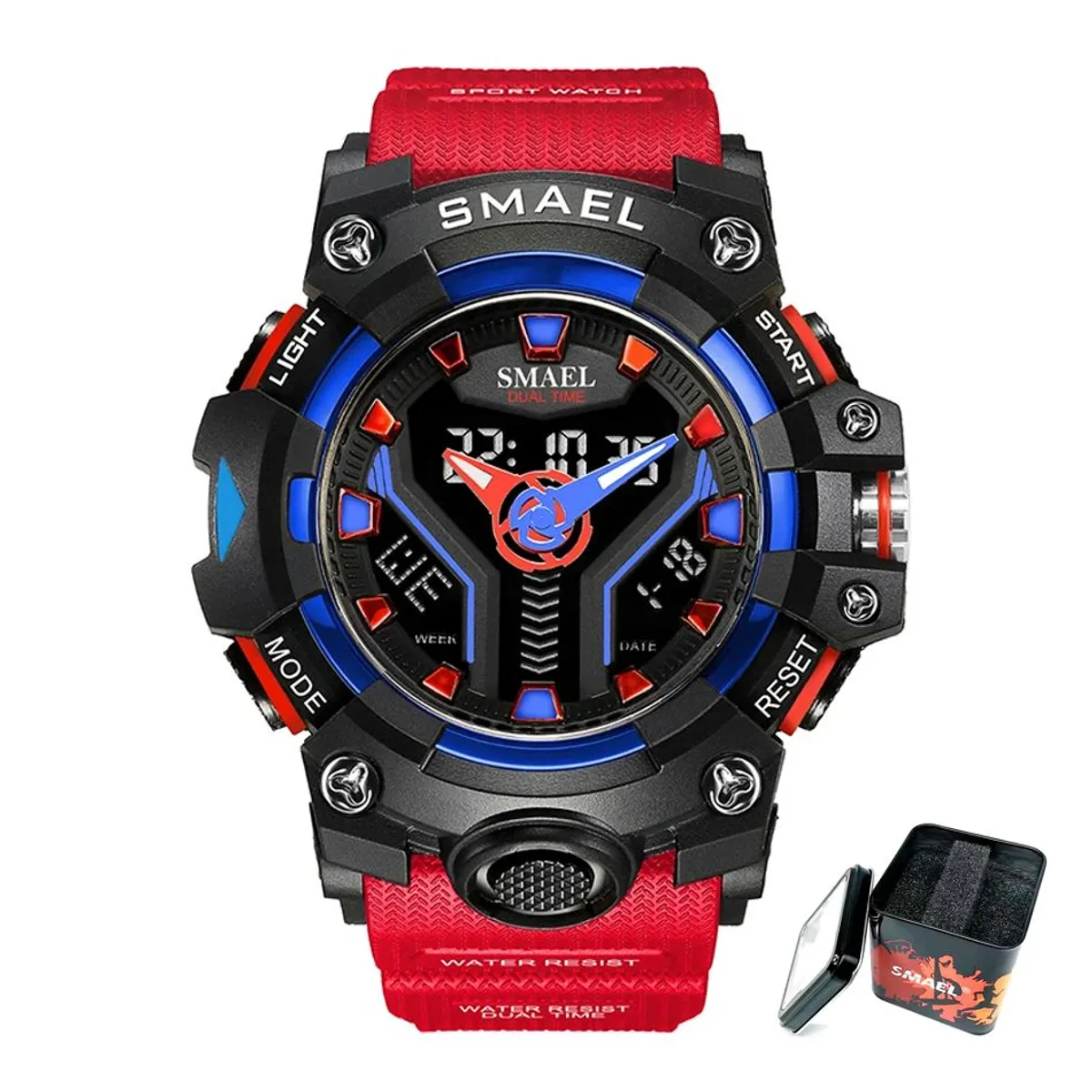 SMAEL - Reloj Deportivo Digital Multifuncion Cronometro Alarma Smael