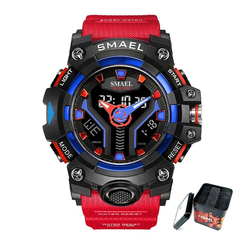 SMAEL - Reloj Deportivo Digital Multifuncion Cronometro Alarma Smael