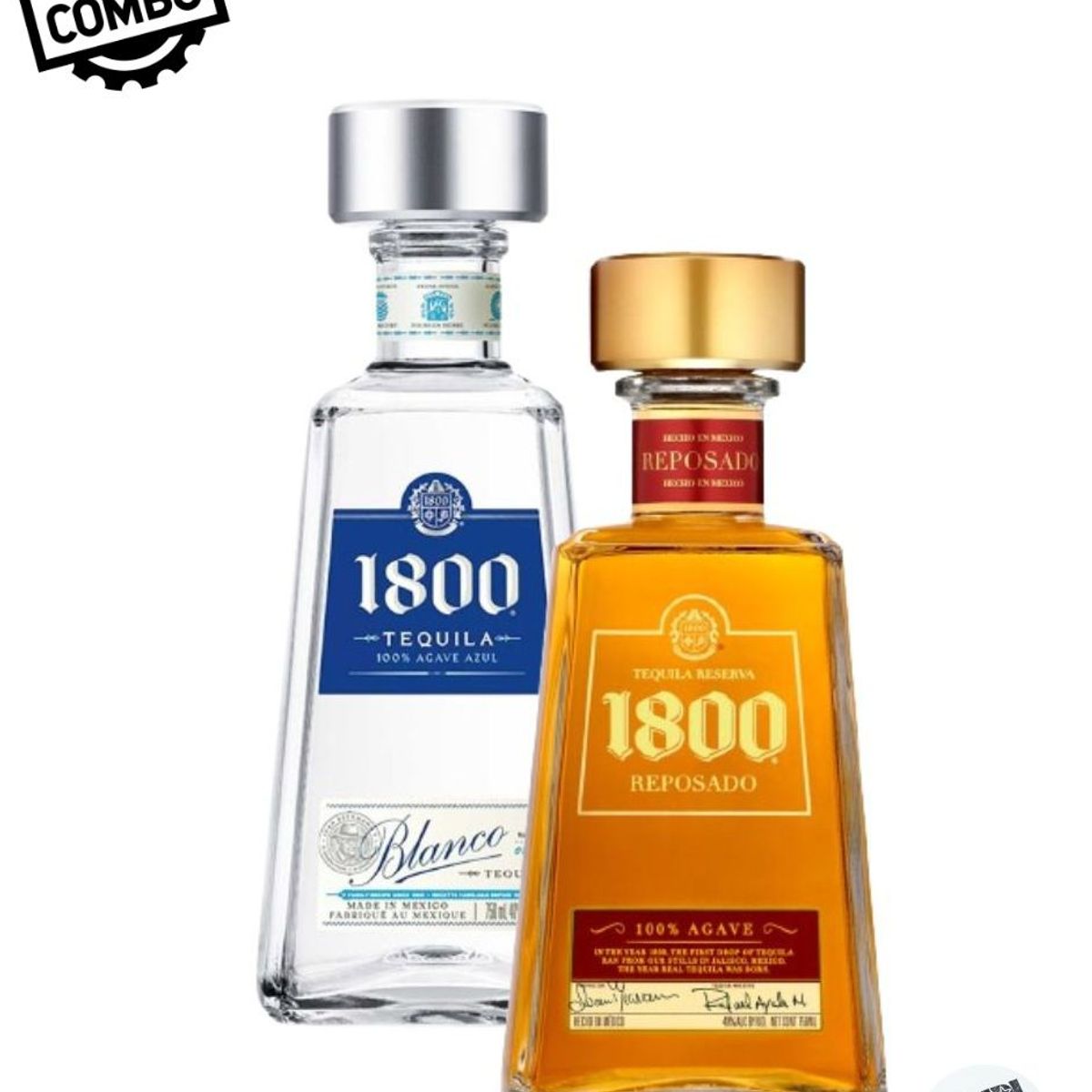 1800 - Combo Tequila 1800 reposado y Silver 750ml