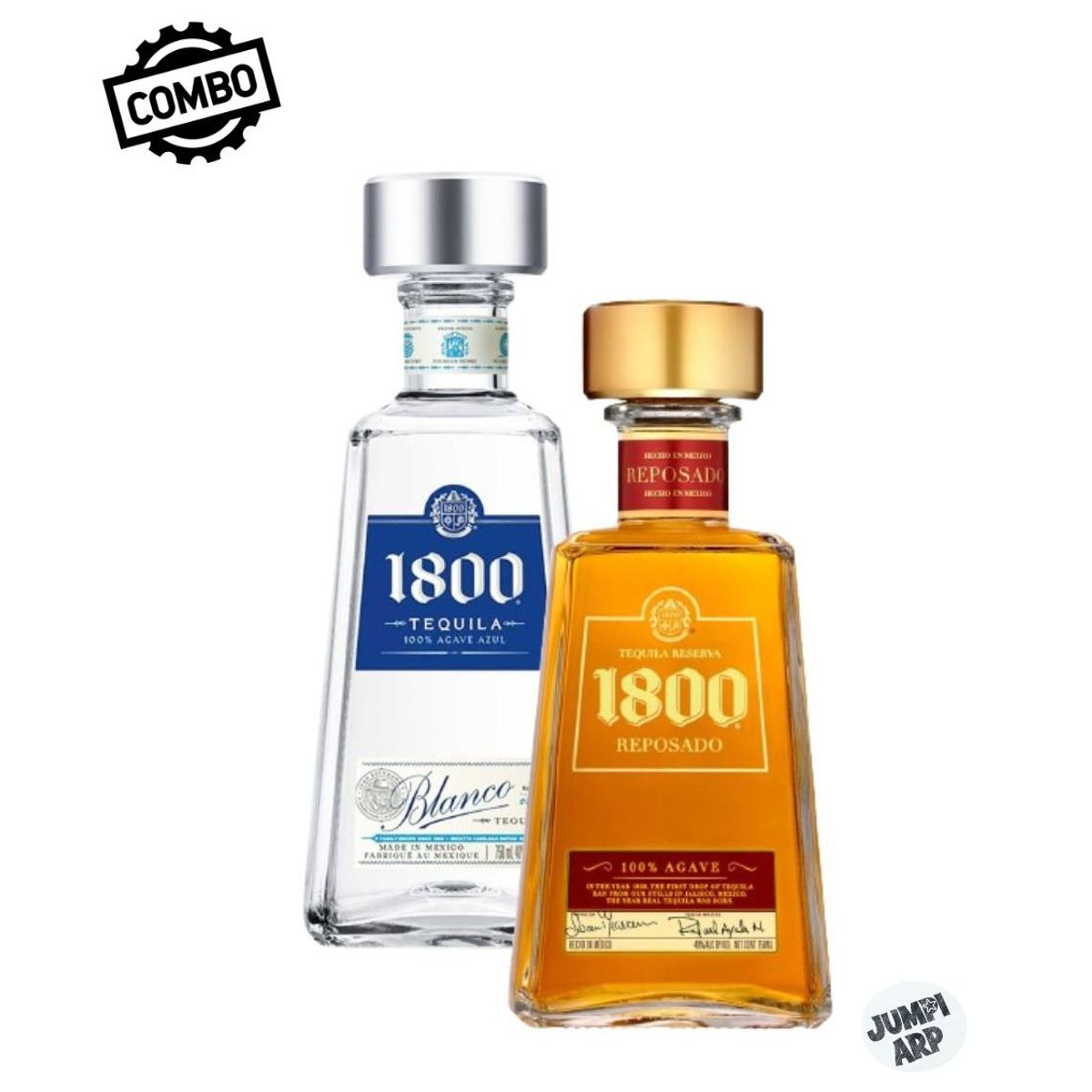 1800 - Combo Tequila 1800 reposado y Silver 750ml
