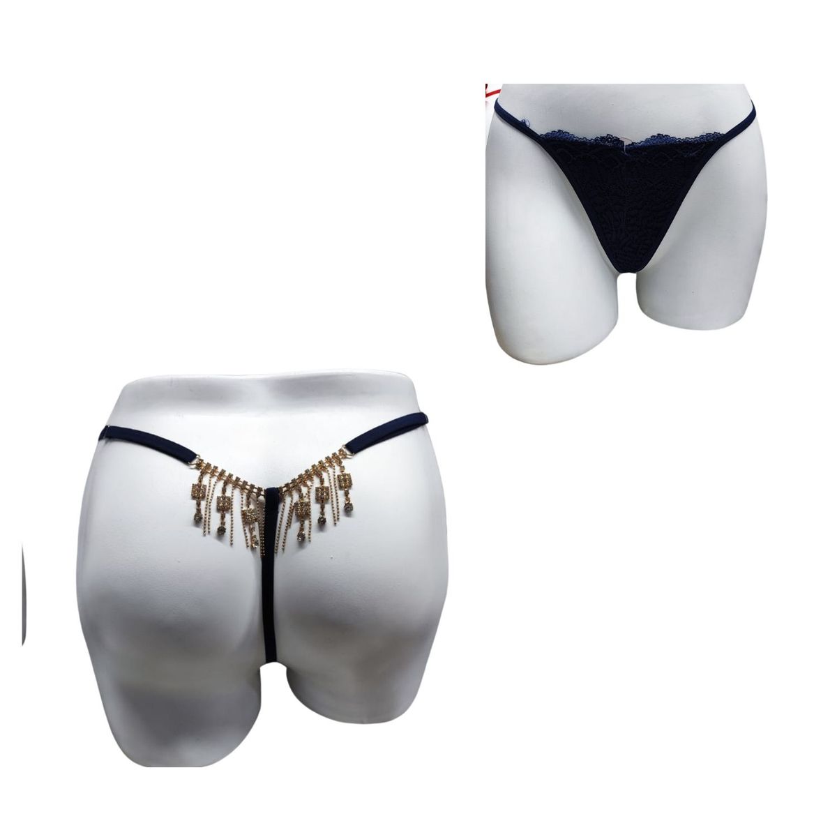 GENERICO - Calzon Hilo Regulable Lenceria Fina Beige