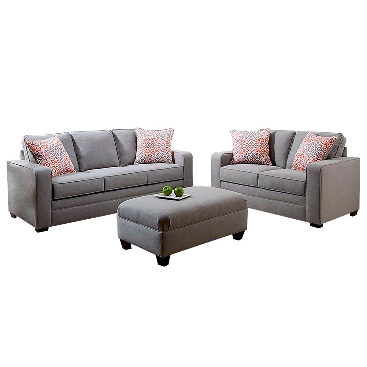 GENERICO - Sala Sofia 3 2 + Banqueta Gris