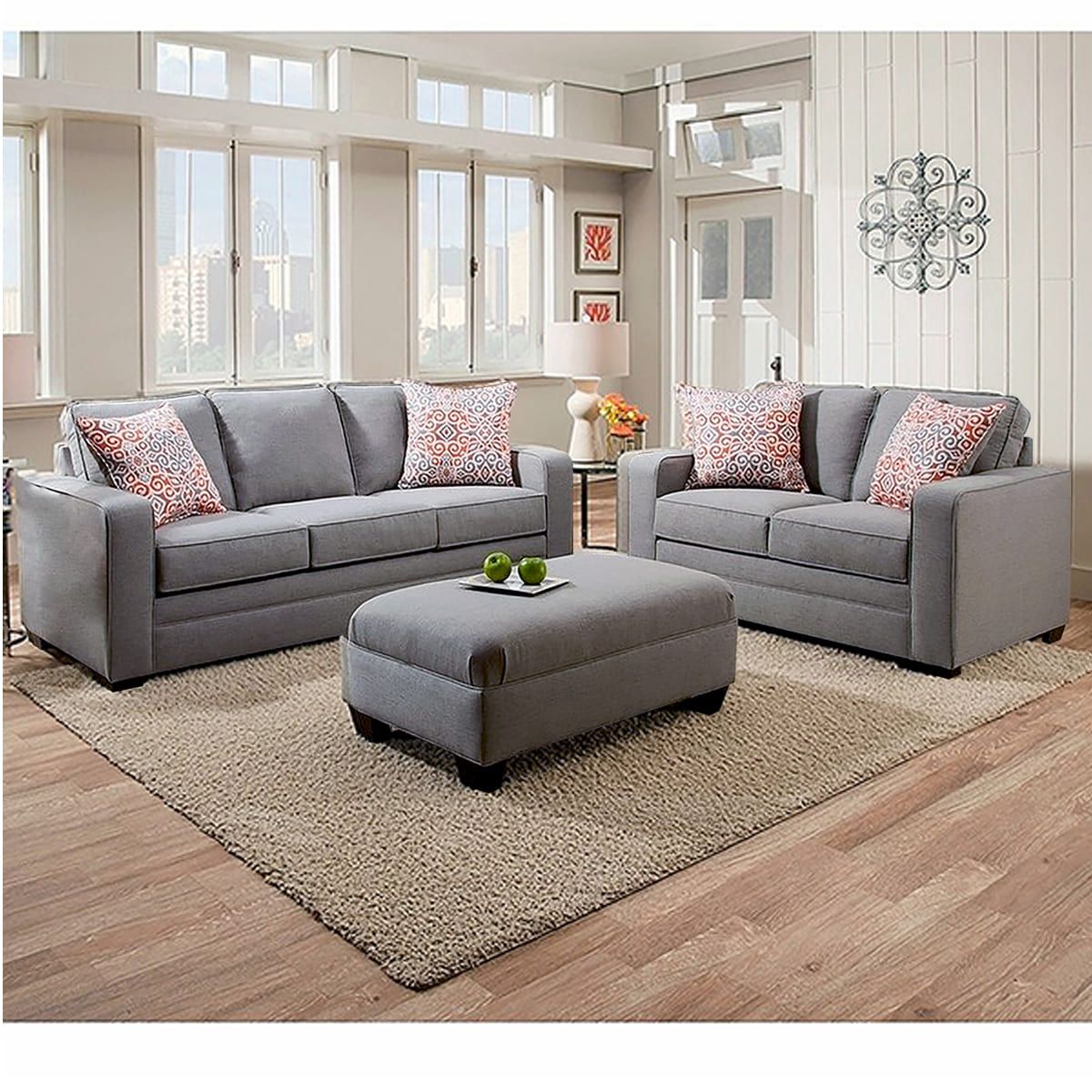 GENERICO - Sala Sofia 3 2 + Banqueta Gris