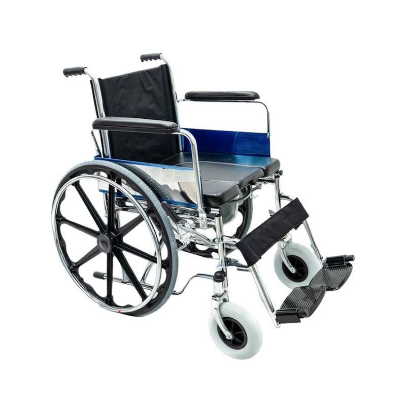 OEM - SILLA DE RUEDAS CON BAÑO CON POSABRAZOS ABATIBLES