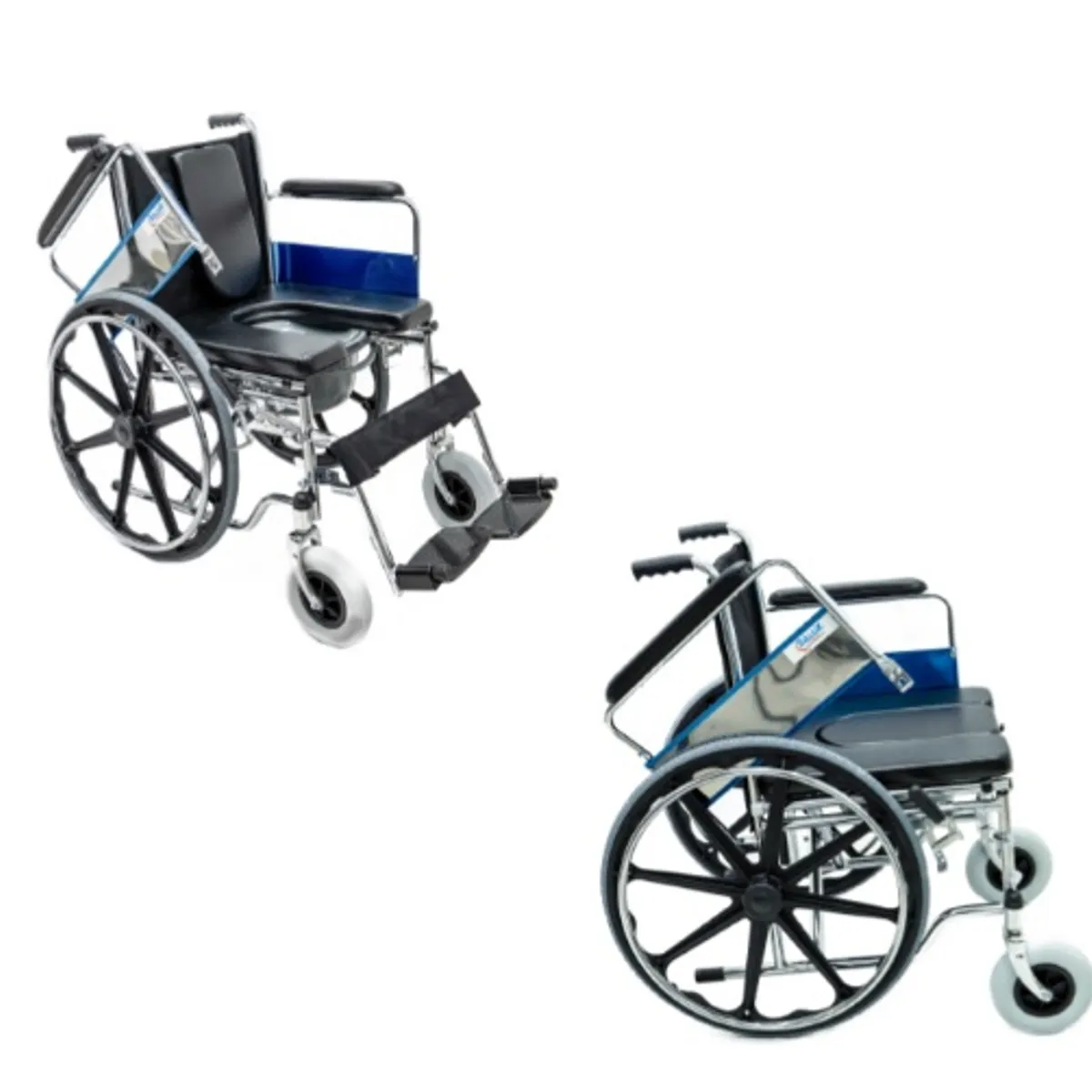 OEM - SILLA DE RUEDAS CON BAÑO CON POSABRAZOS ABATIBLES