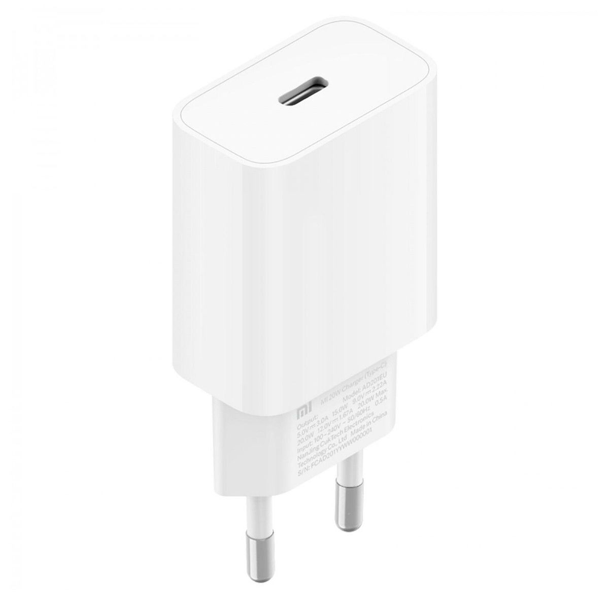 XIAOMI - CUBO Xiaomi Mi 20W USB-C - Blanco