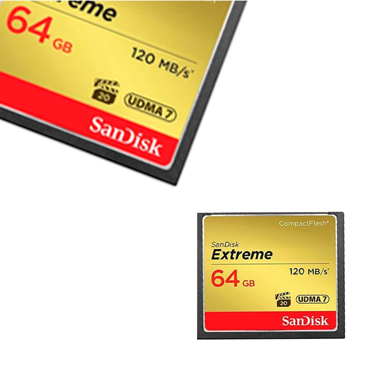 SANDISK - Compact Flash Extreme 64gb Udma-7 Memoria Cf 120mbs Fotos