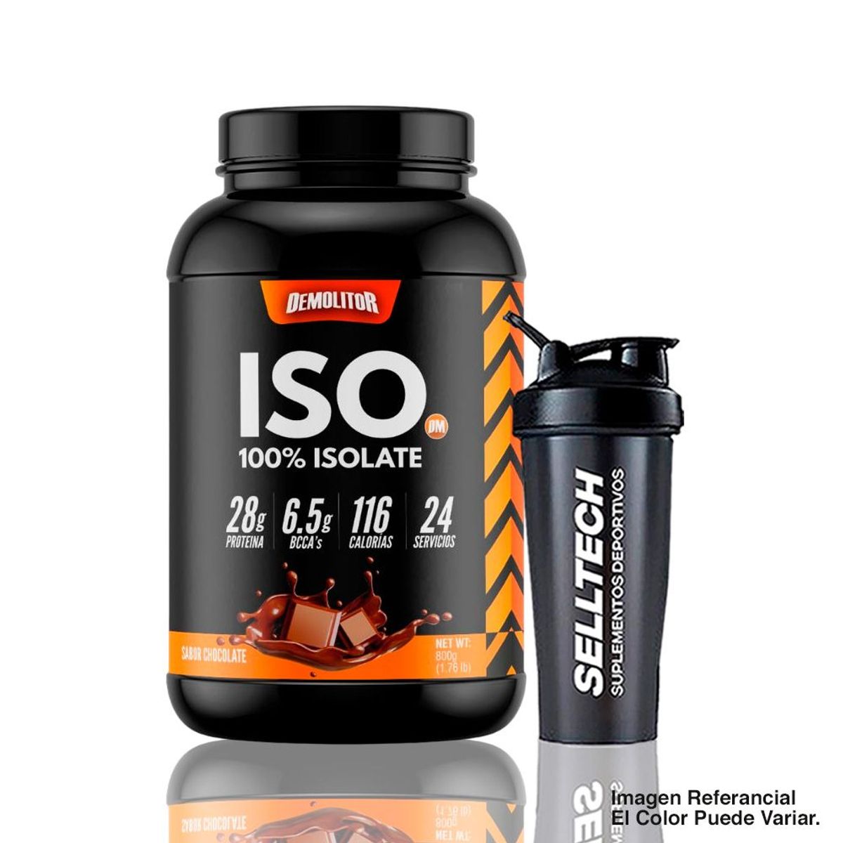 DEMOLITOR - Proteína Iso 100% Whey Demolitor 176lb Chocolate
