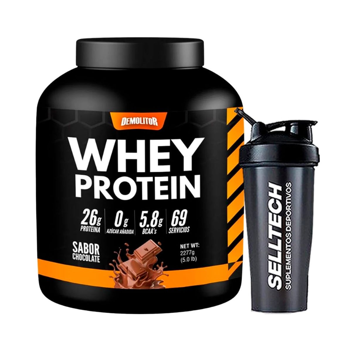 DEMOLITOR - Proteína Demolitor Whey Protein 5lb Chocolate