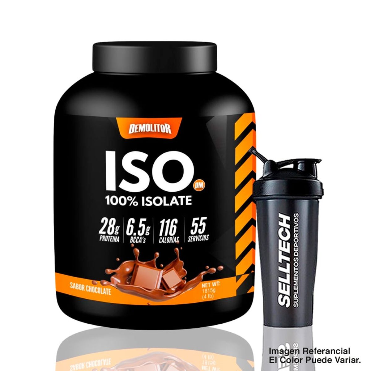 DEMOLITOR - Proteína Iso 100% Whey Demolitor 4lb Chocolate